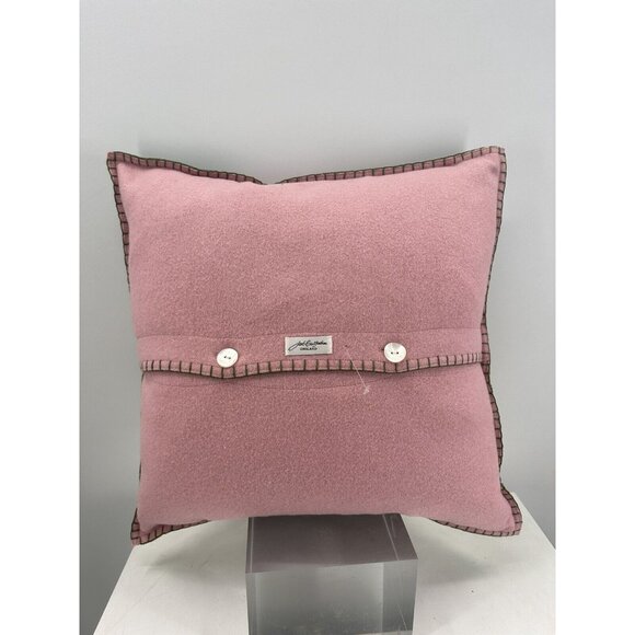 Jan Constantine England 100% Wool Thrown Pillow Feathers Filled Tropical Toucan - Picture 7 of 11